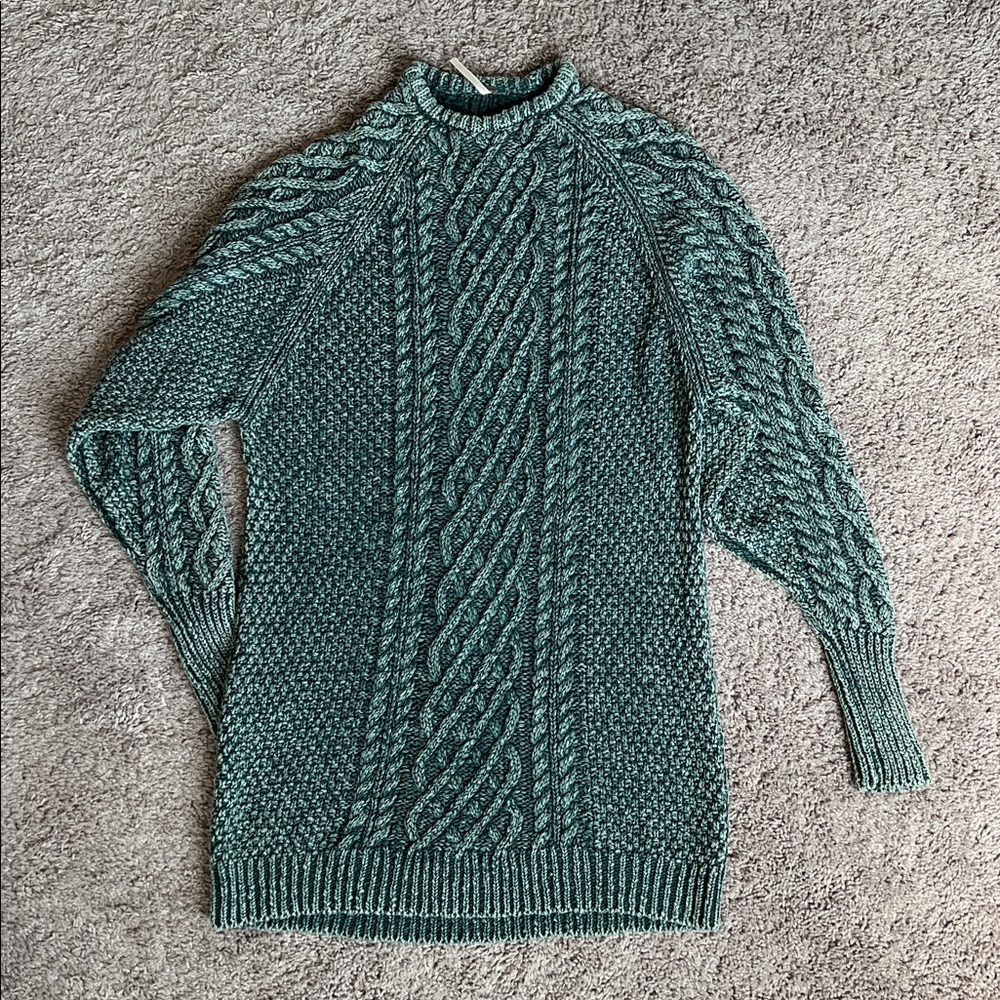 Free People Cable Knit Sweater Dress - like new without tags size small